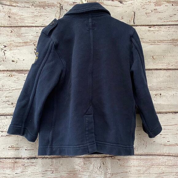 BABY GAP Navy Blue Peacoat Jacket Sz 3 - Picture 5 of 5